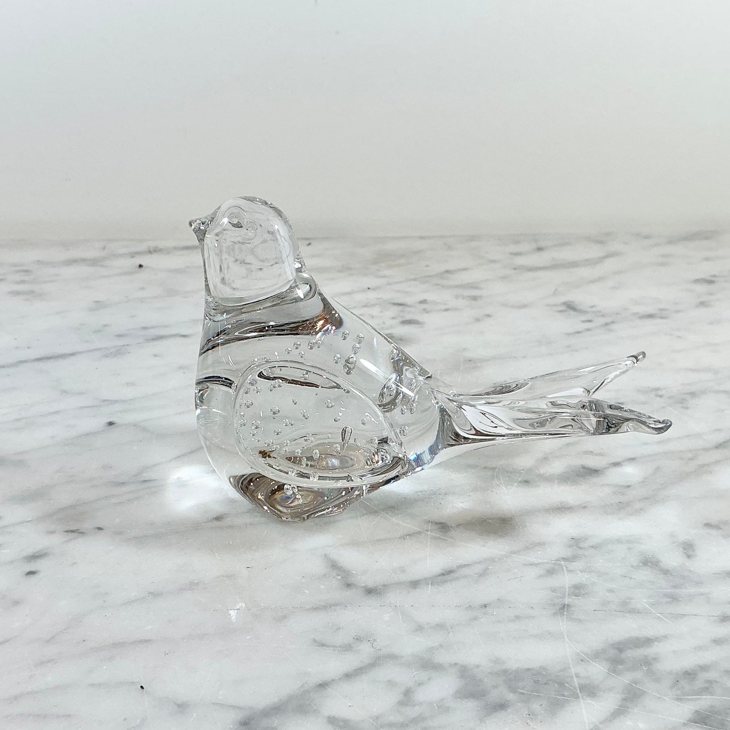 Vintage Bubble Glass Bird