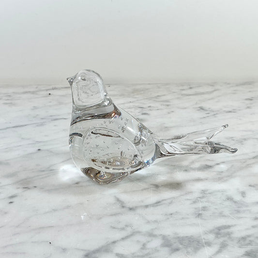 Vintage Bubble Glass Bird