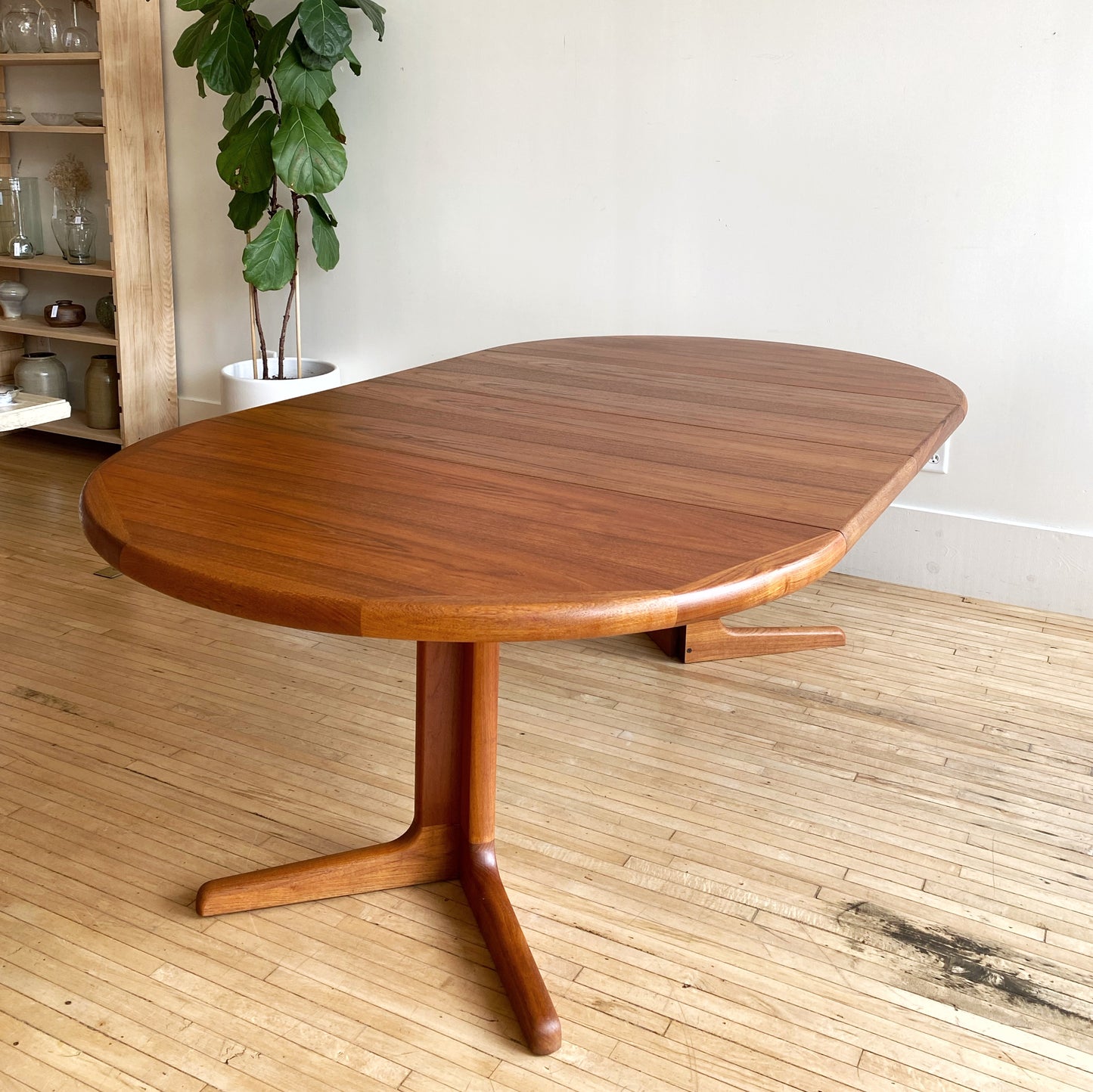 Restored Vintage Mid-Century Teak Dining Table