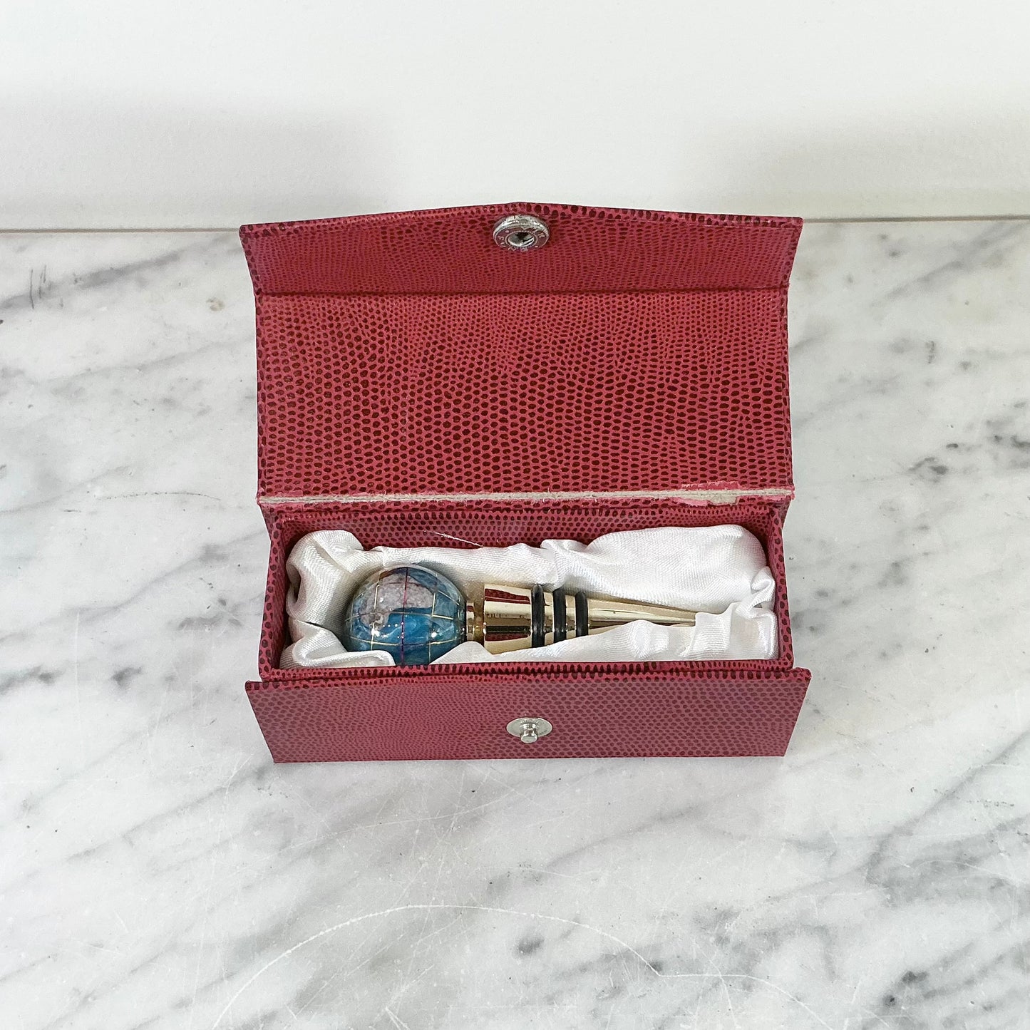 Vintage Globe Bottle Stopper by Alexander Kalifano