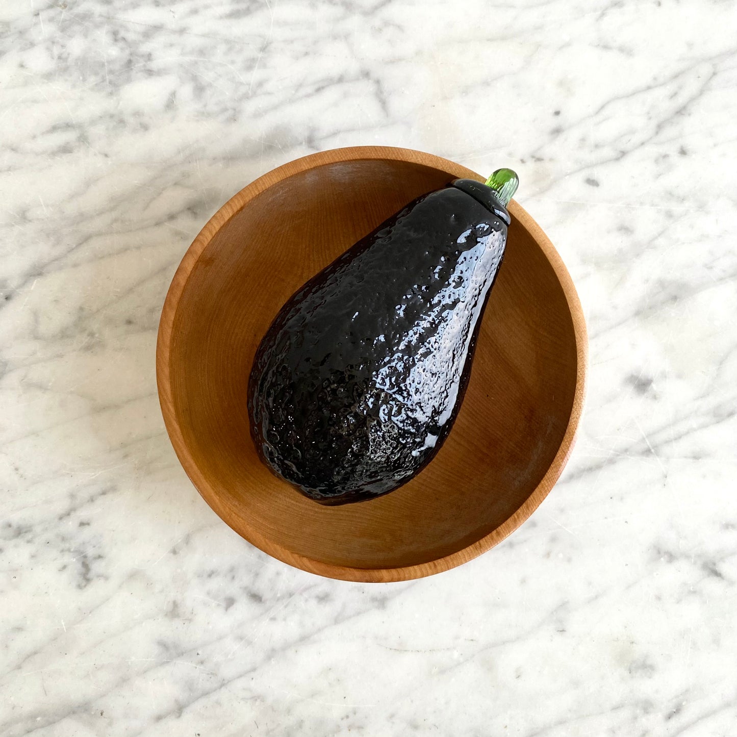 Vintage Glass Avocado