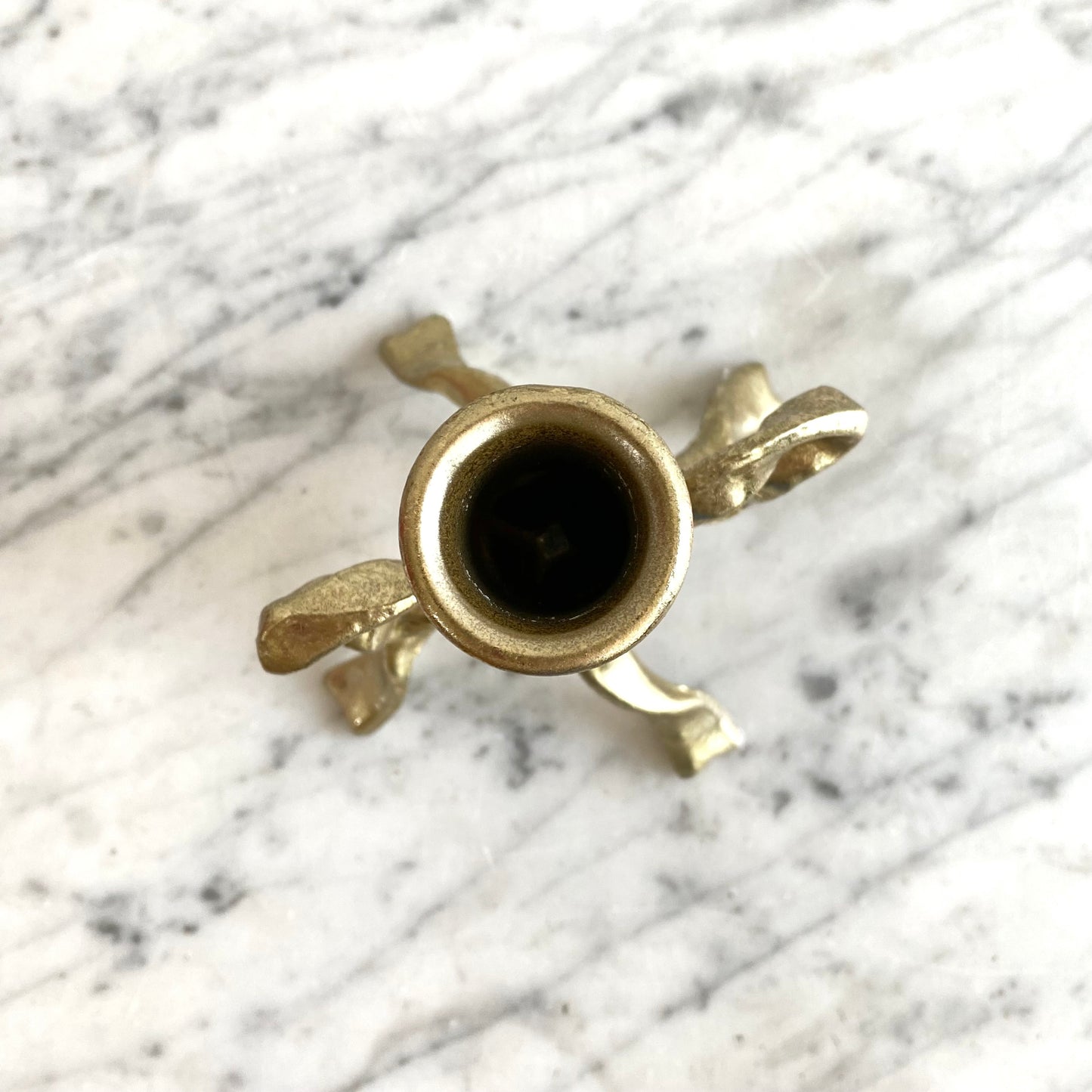 Golden Bow Candle Holder