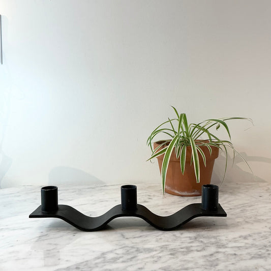 MCM Heavy Iron “Wave” Candelabra