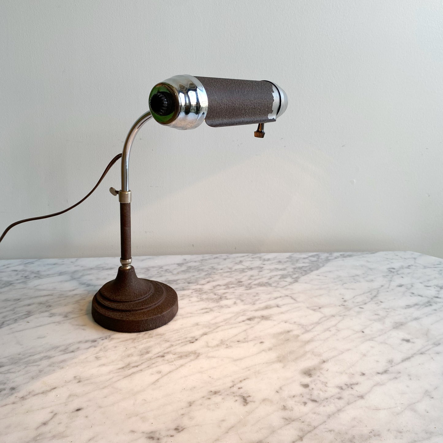 Antique 40's Desk Lamp (new cord + bulb)