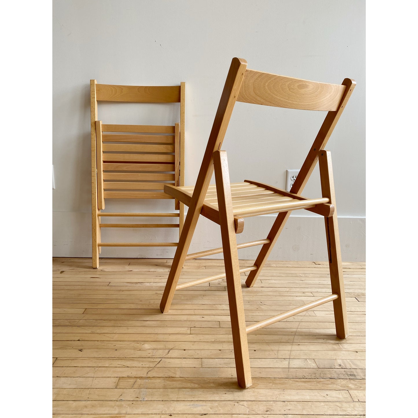 Pair of Vintage Folding Chairs, Italy