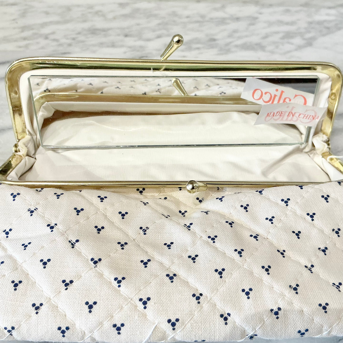 Vintage Dead-Stock Quilted Cosmetic Bag
