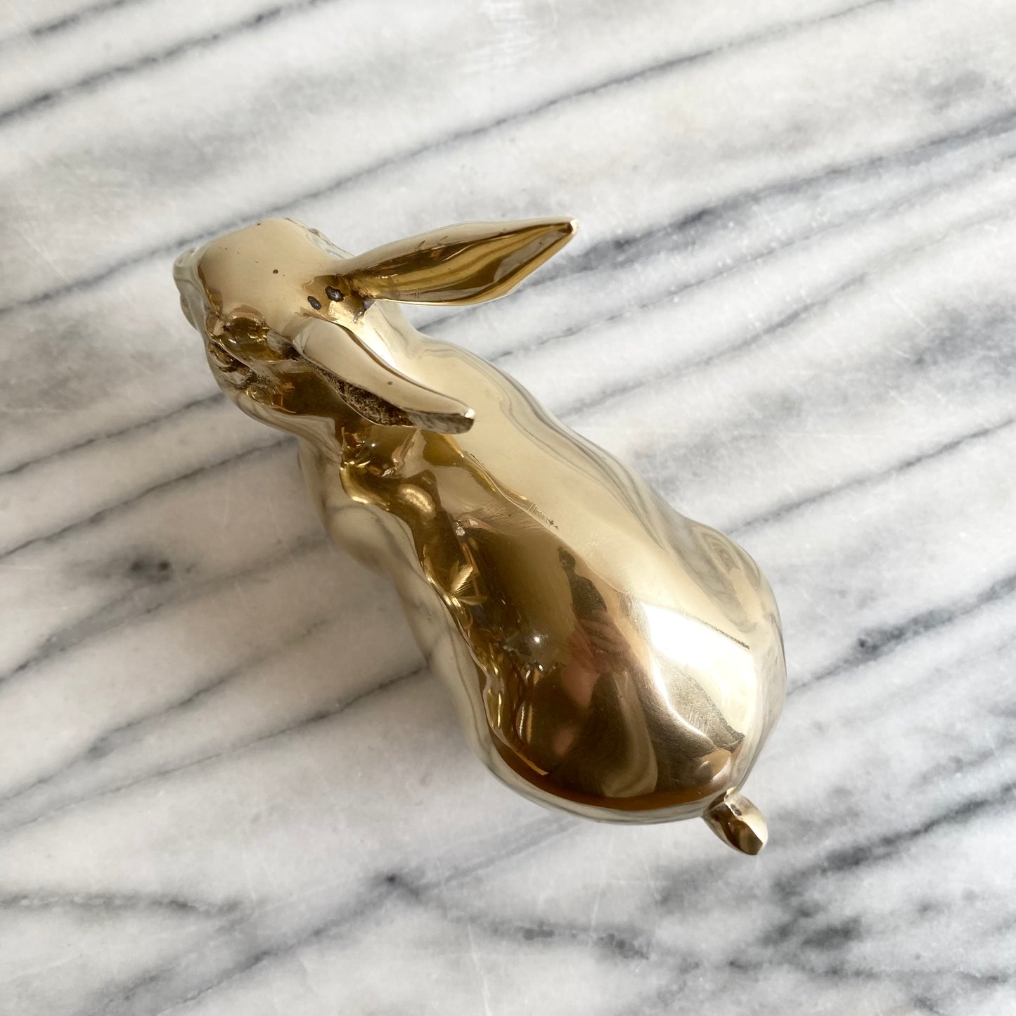 Large Vintage Brass Rabbit