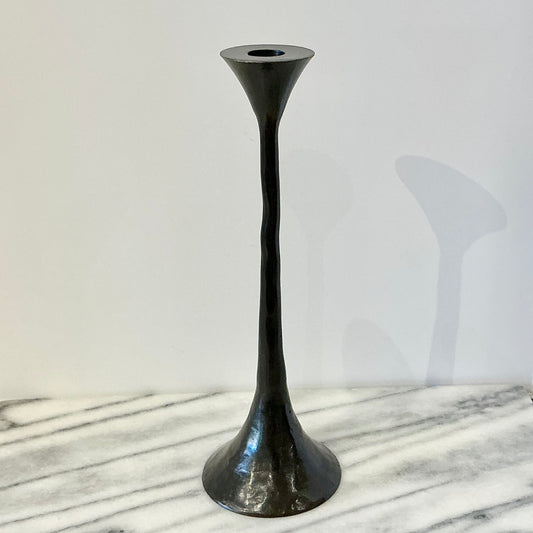 Vintage Sculptural Iron Candle Holder