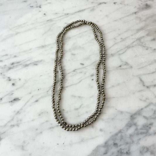 Vintage Silver Beaded Necklace