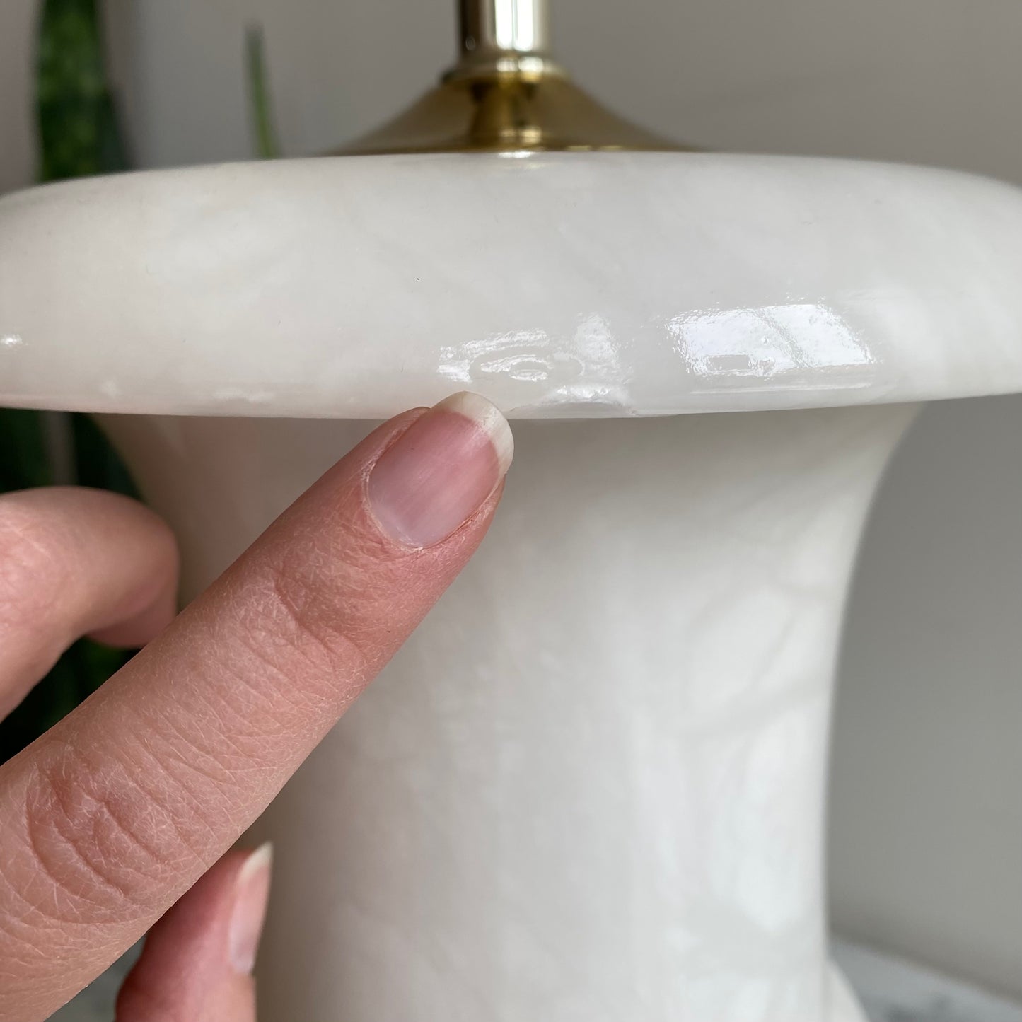 XL Vintage Onyx Marble Lamp