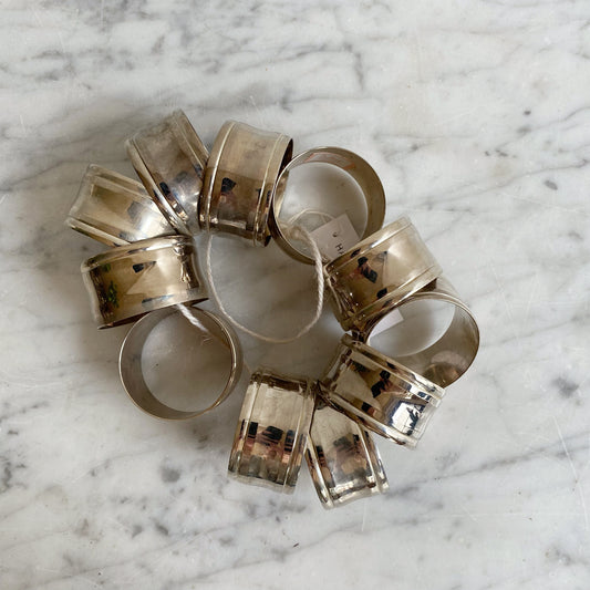 S/10 (+ bonus) Vintage Silver Napkin Rings