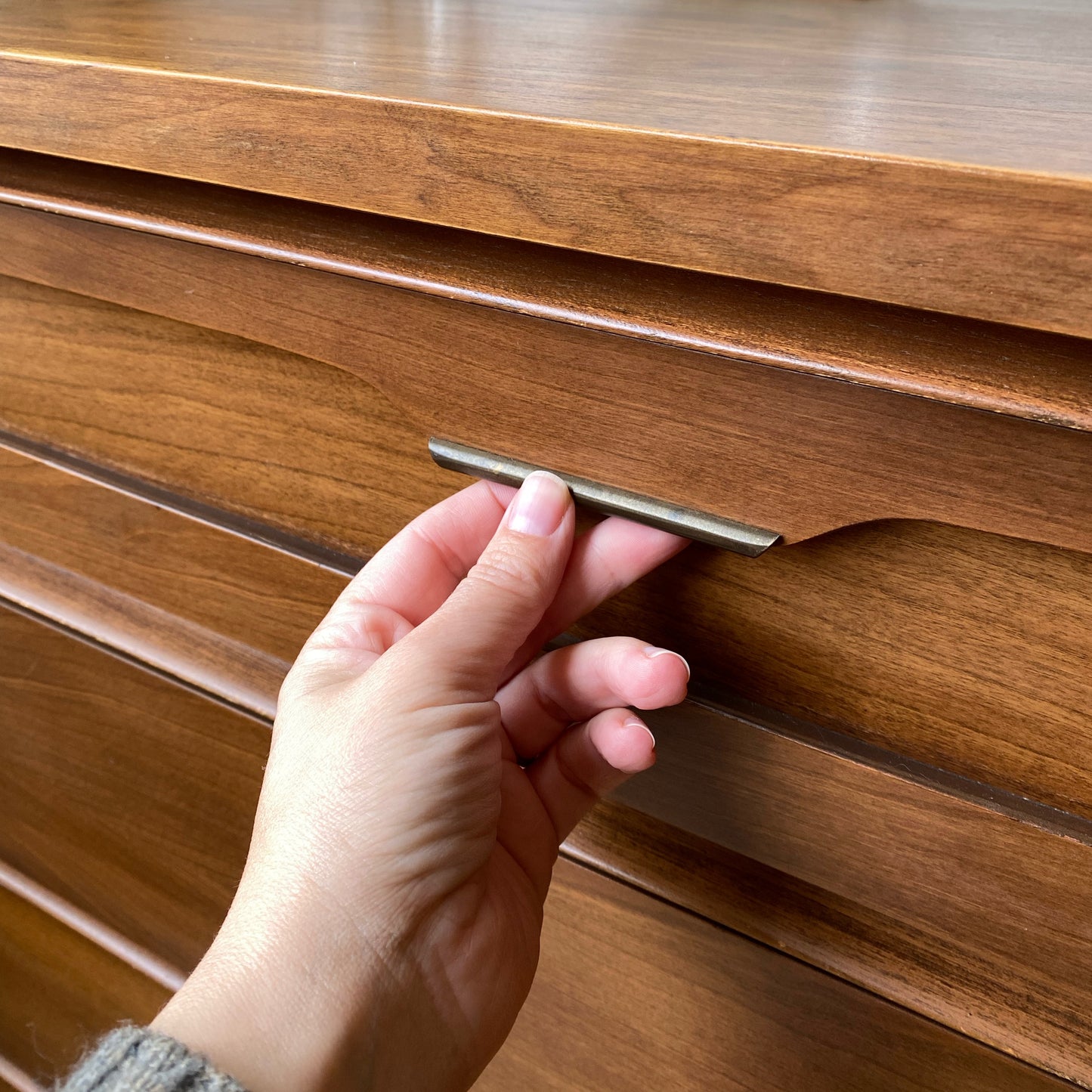 Restored Vintage MCM Tallboy Dresser by Bassett