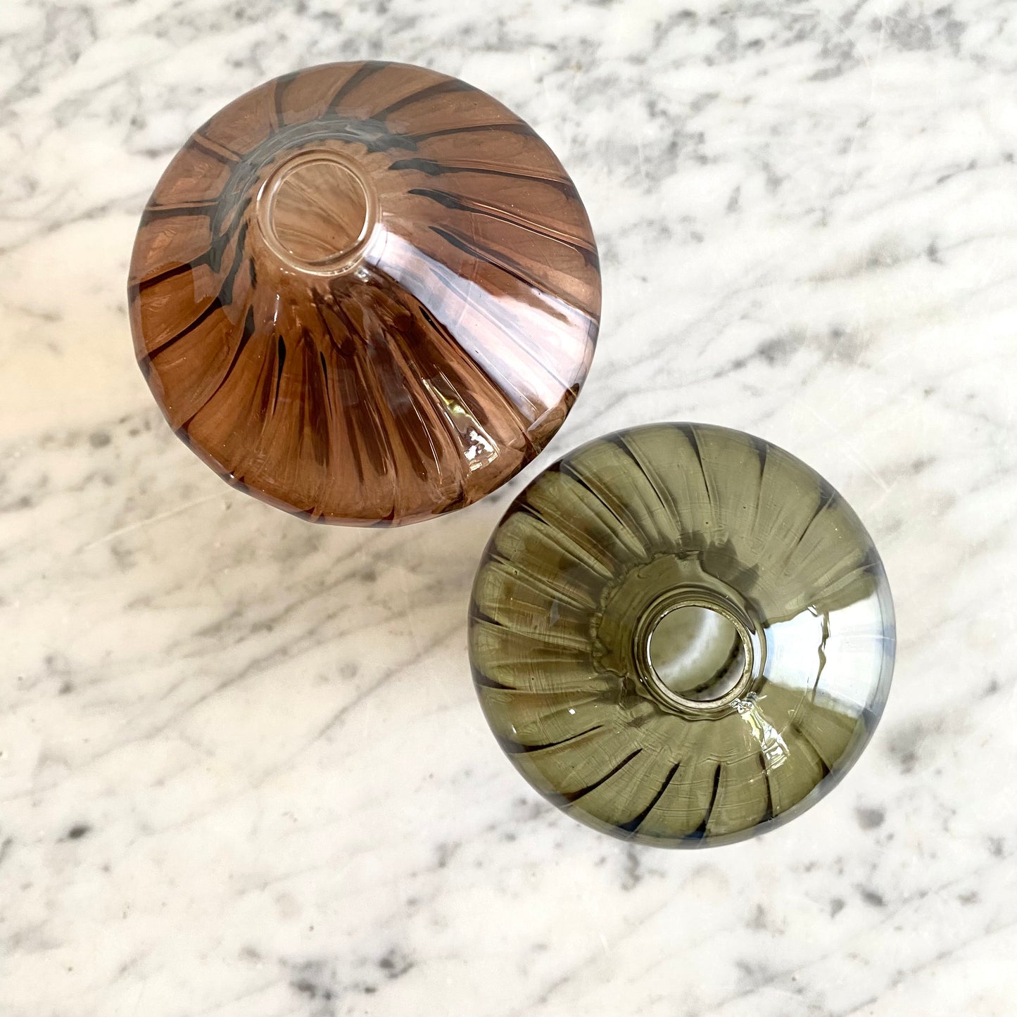 Glass Mushroom Vase, Choose Color