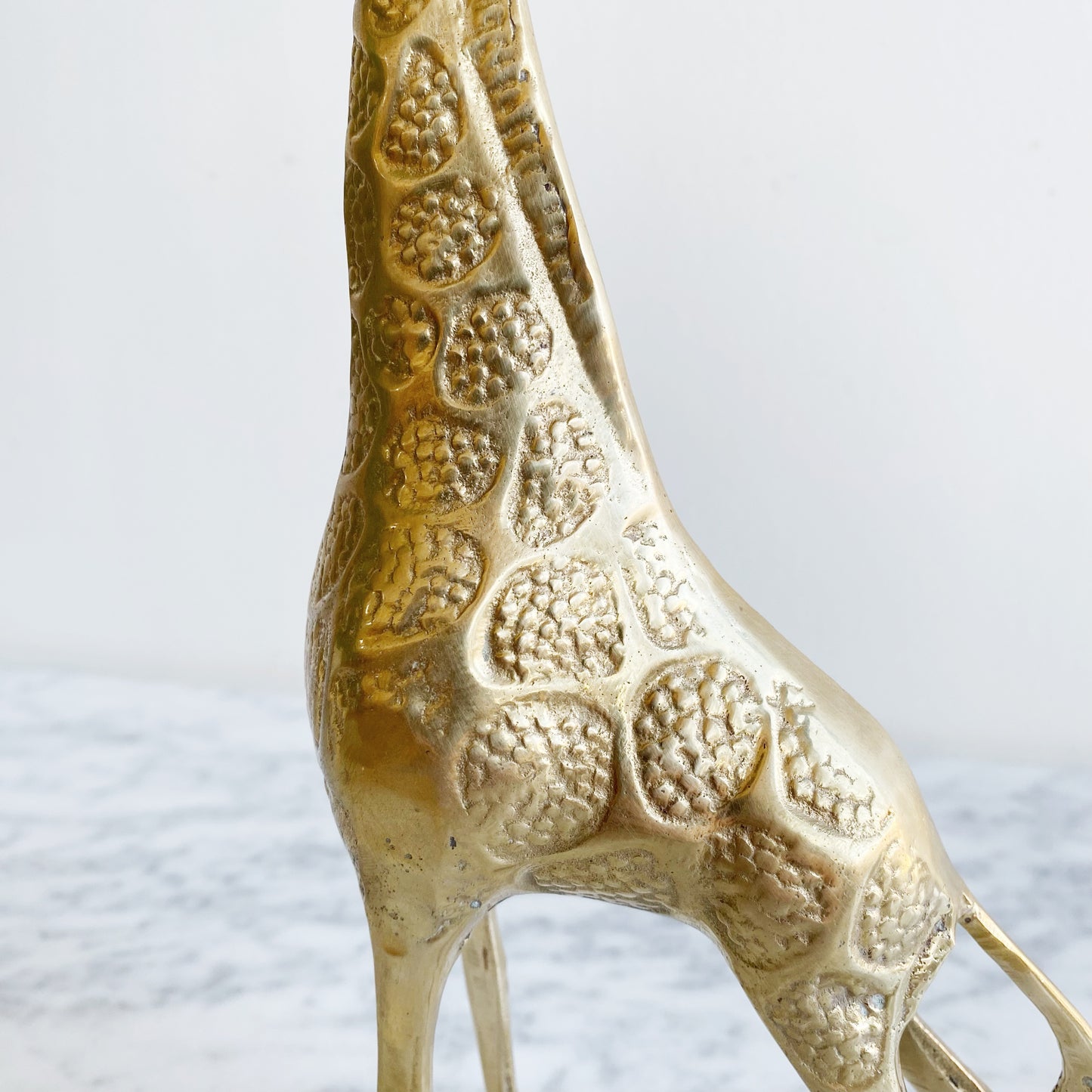 Vintage Brass Giraffe, 11”