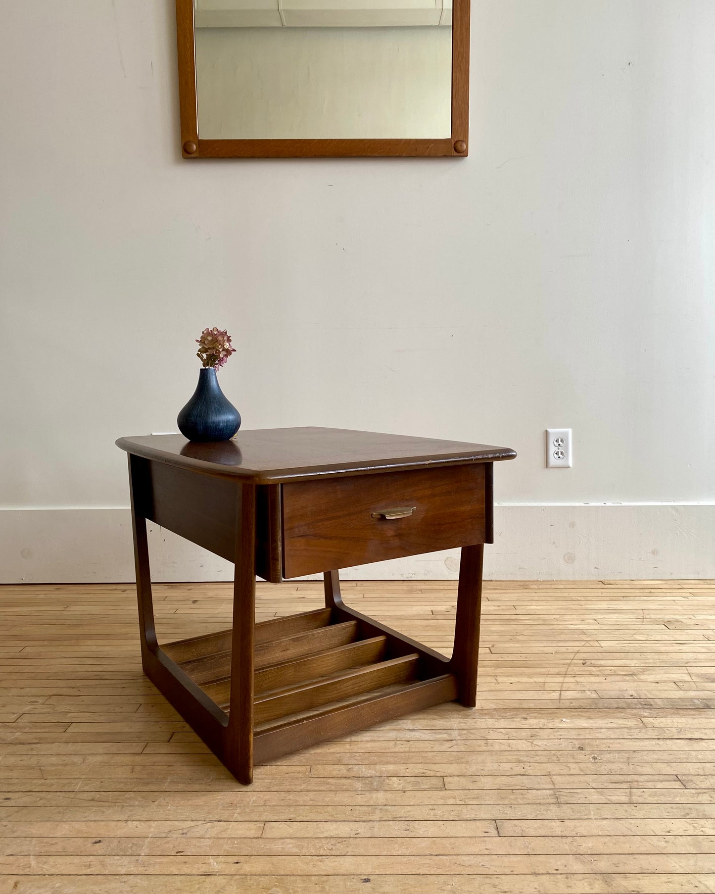 MCM Walnut End Table by Lane