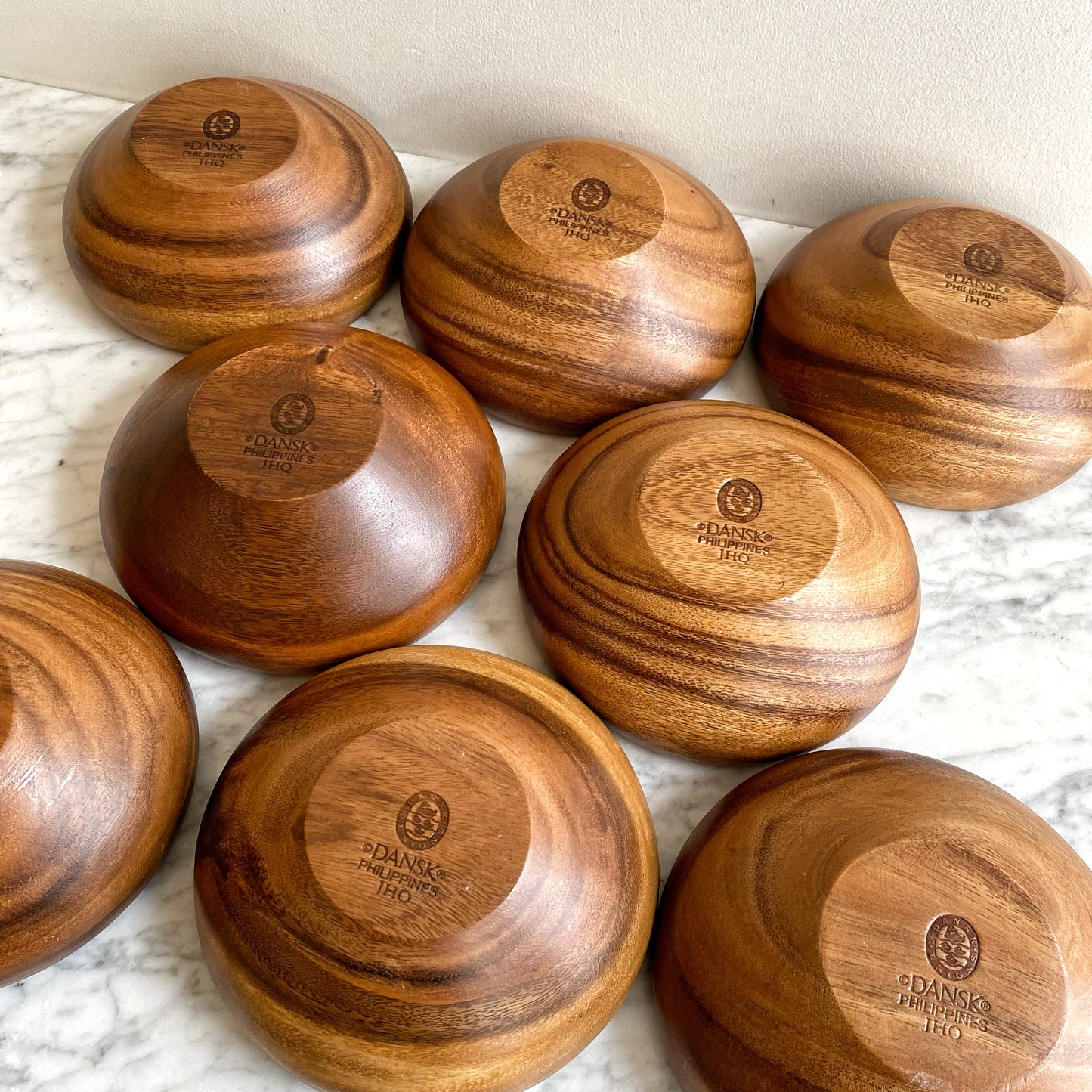 Set of Dansk Wood Serving Bowl Set (11-pc)