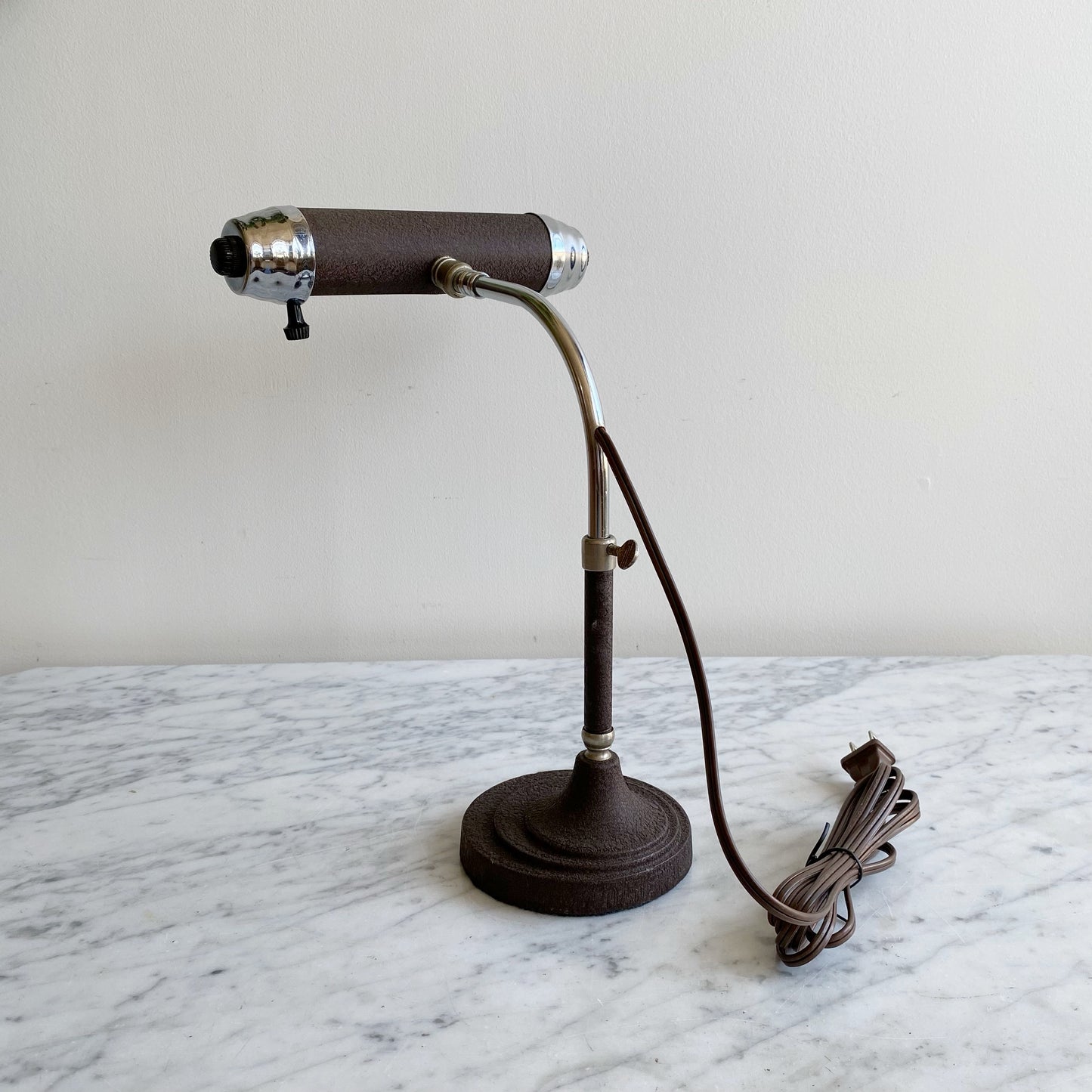 Antique 40's Desk Lamp (new cord + bulb)