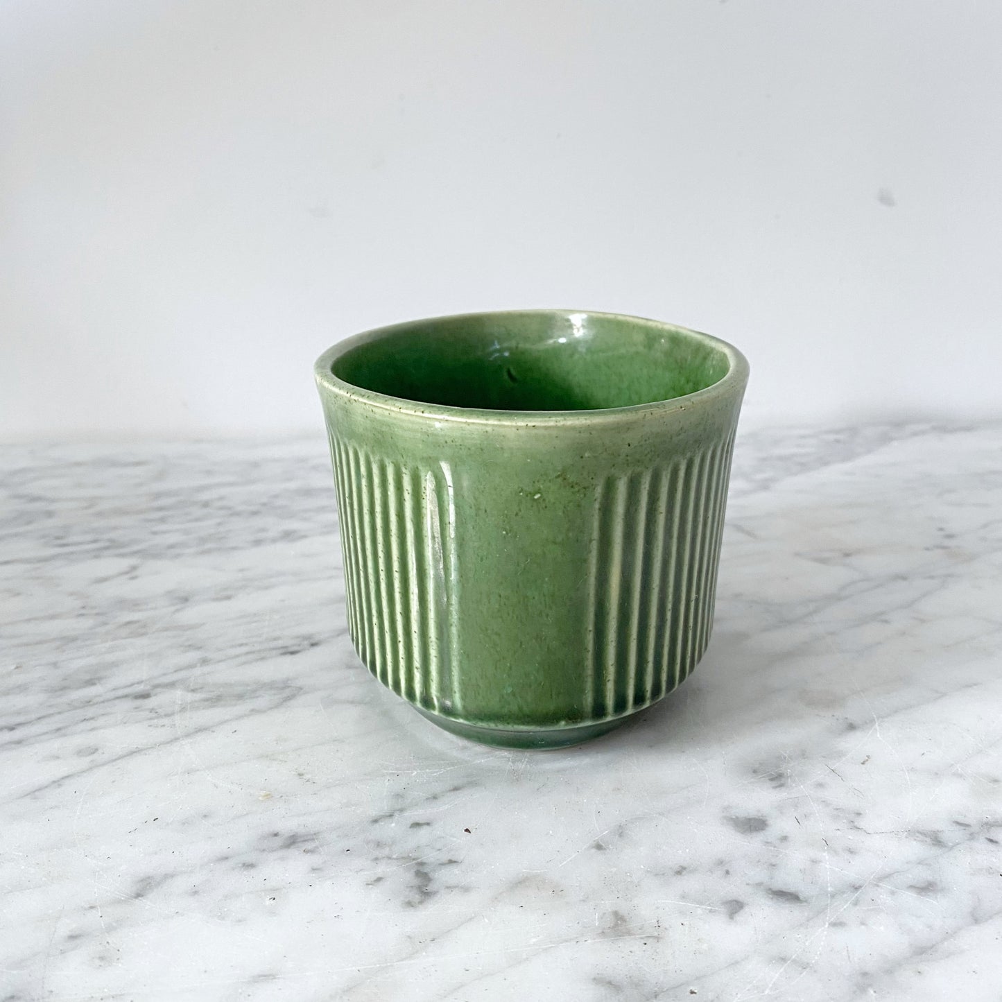 Vintage Ceramic Green Planter