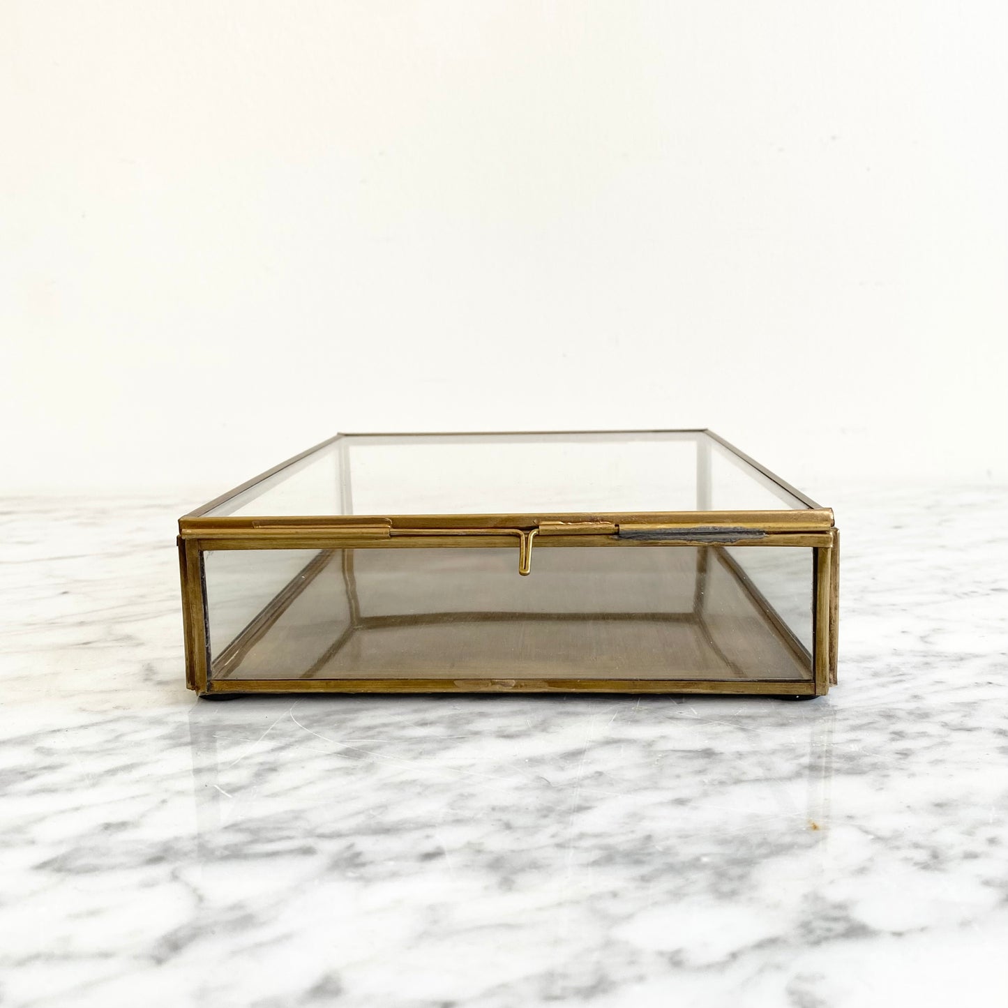 Antiqued Brass Keepsake Box