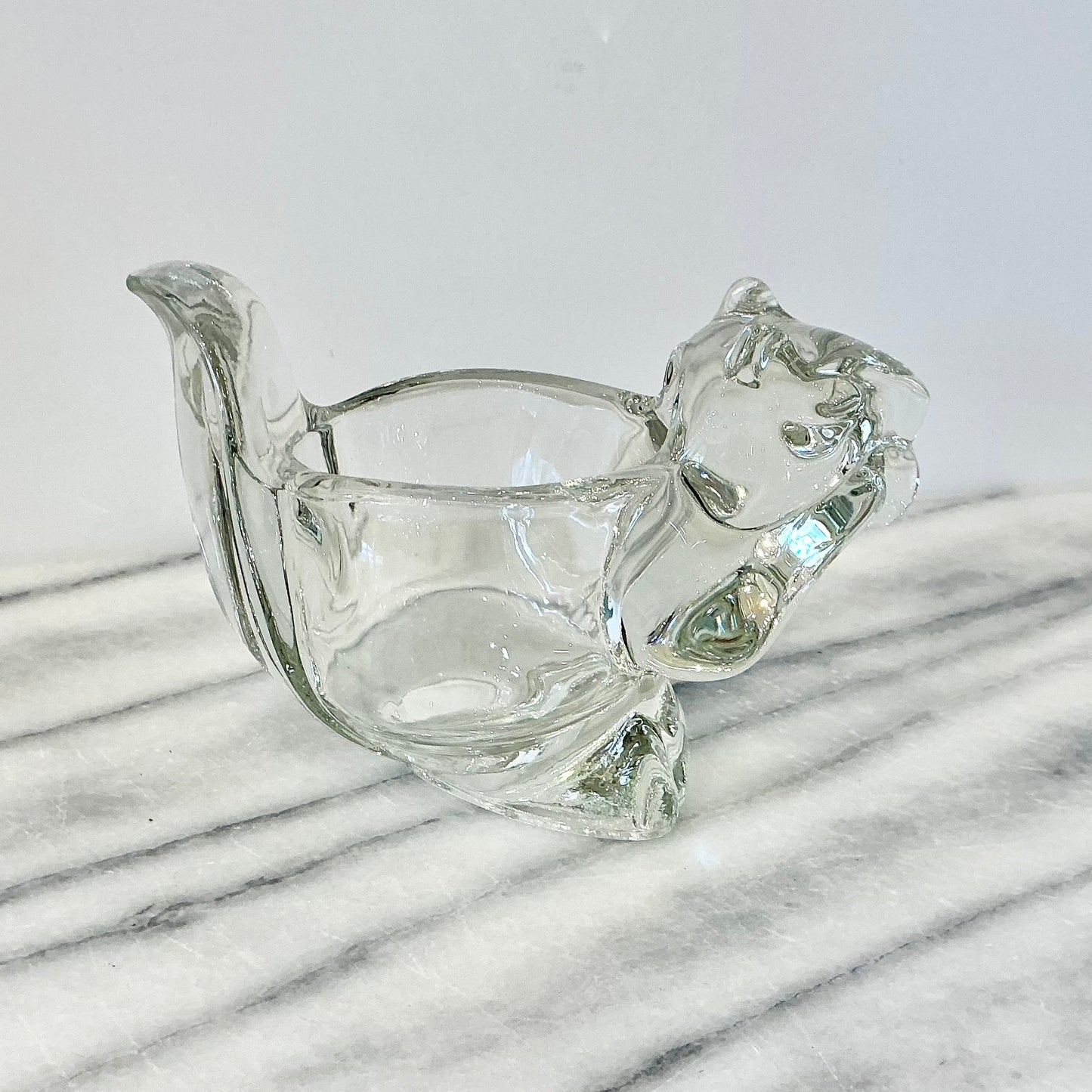 Vintage Avon Glass Squirrel Votive Holder