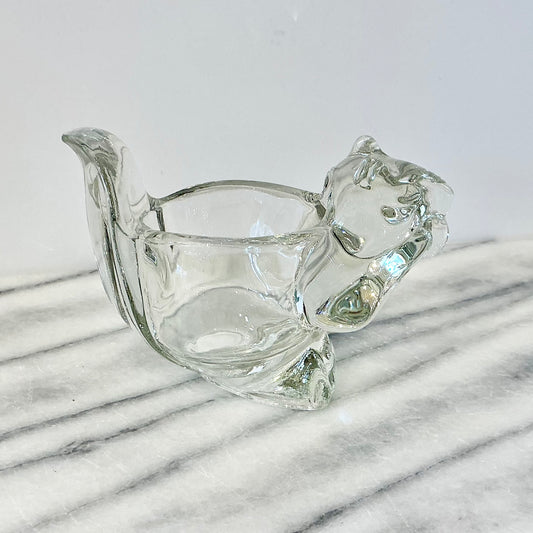 Vintage Avon Glass Squirrel Votive Holder