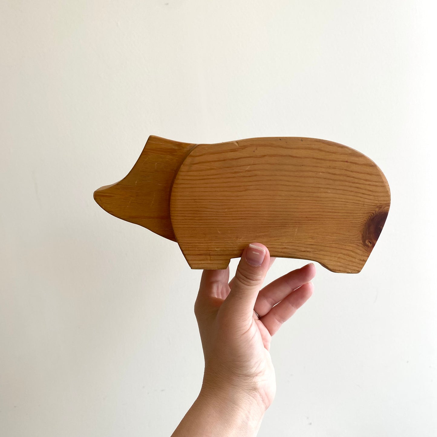 Vintage Handmade Bear Coin Bank