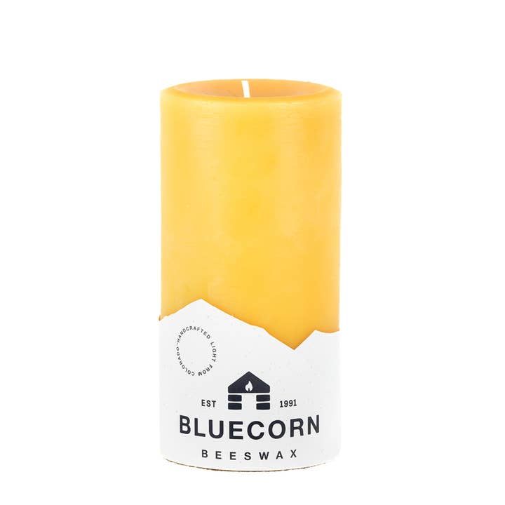 6" Medium Beeswax Pillar Candle