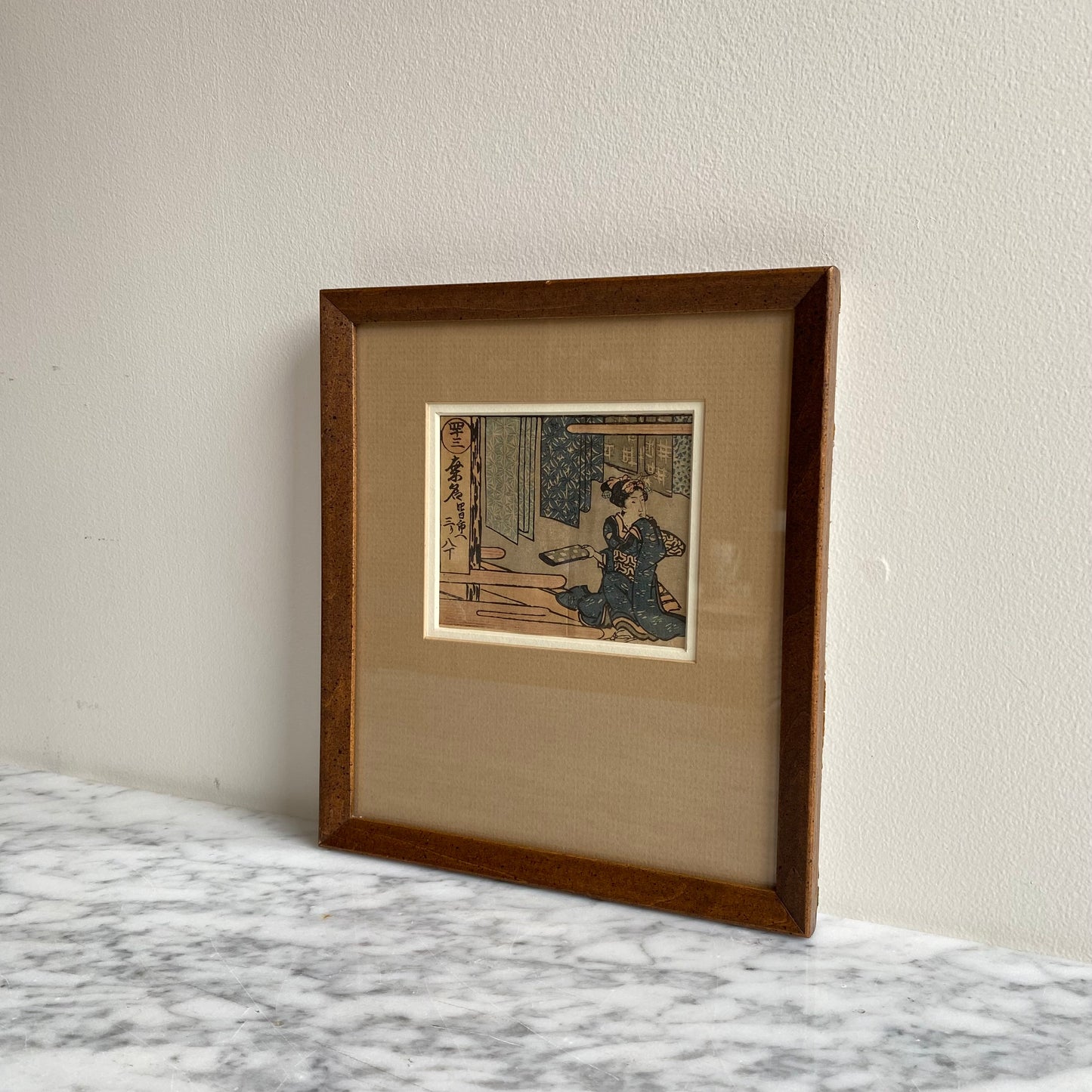 Vintage Framed Japanese Print