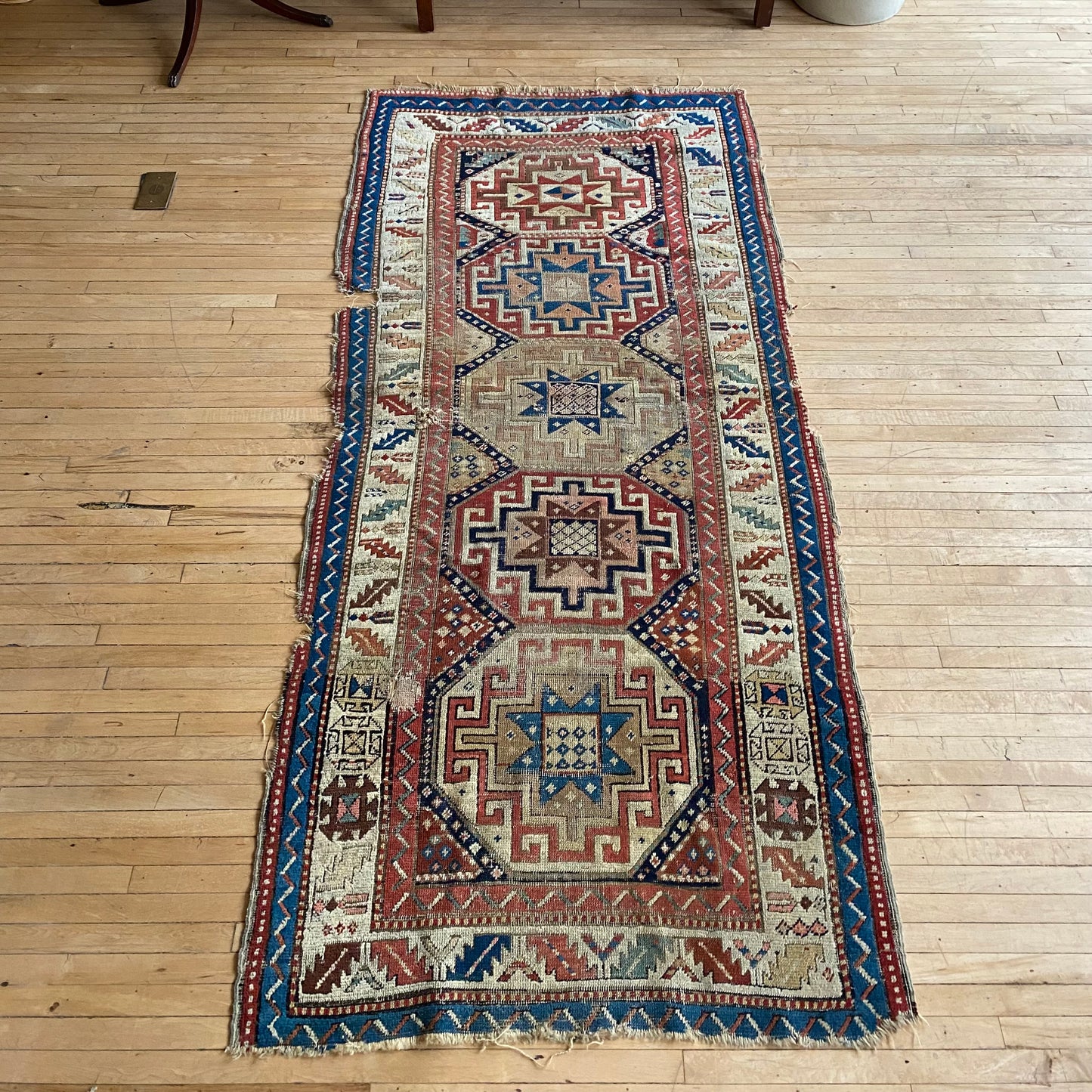 Antique Hand-knotted Rug (3’3” x 6’11”)