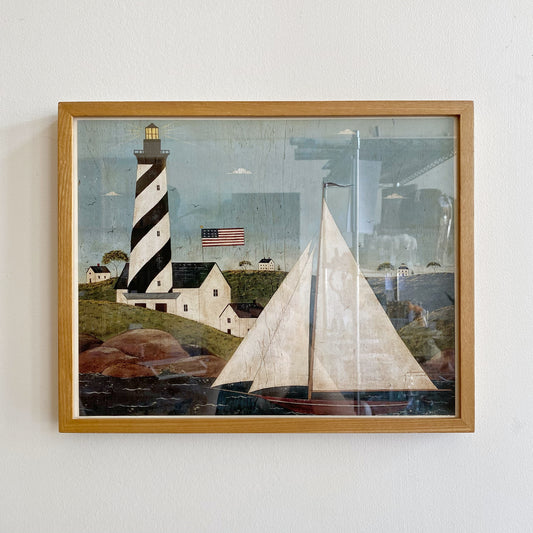 Found Framed Seashore Art Print (NAUTICAL COLLECTION)