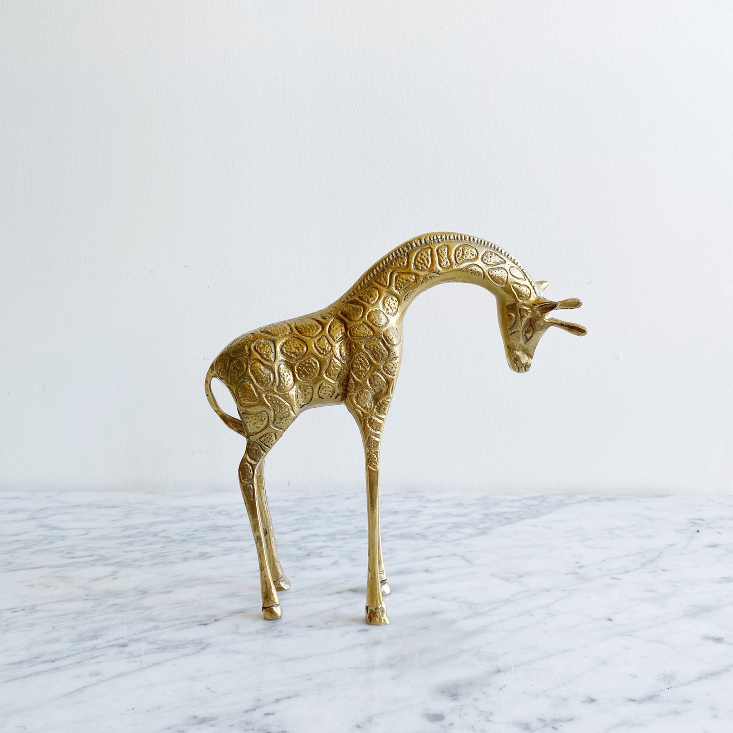 Vintage Brass Giraffe, 8.5”