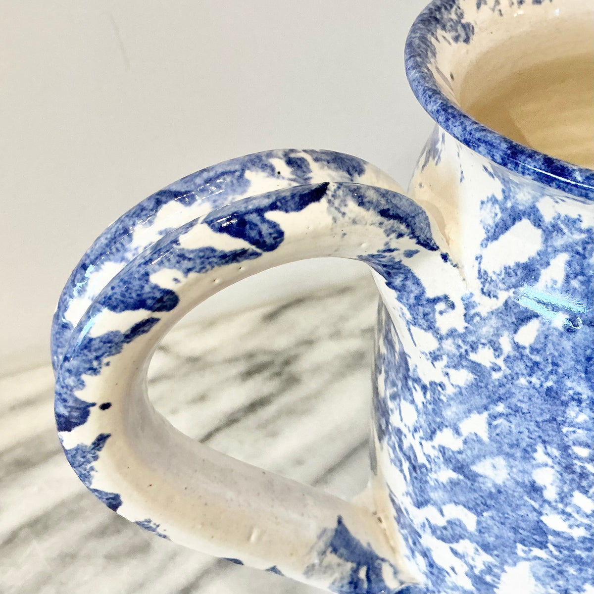 Vintage Spongeware Pitcher