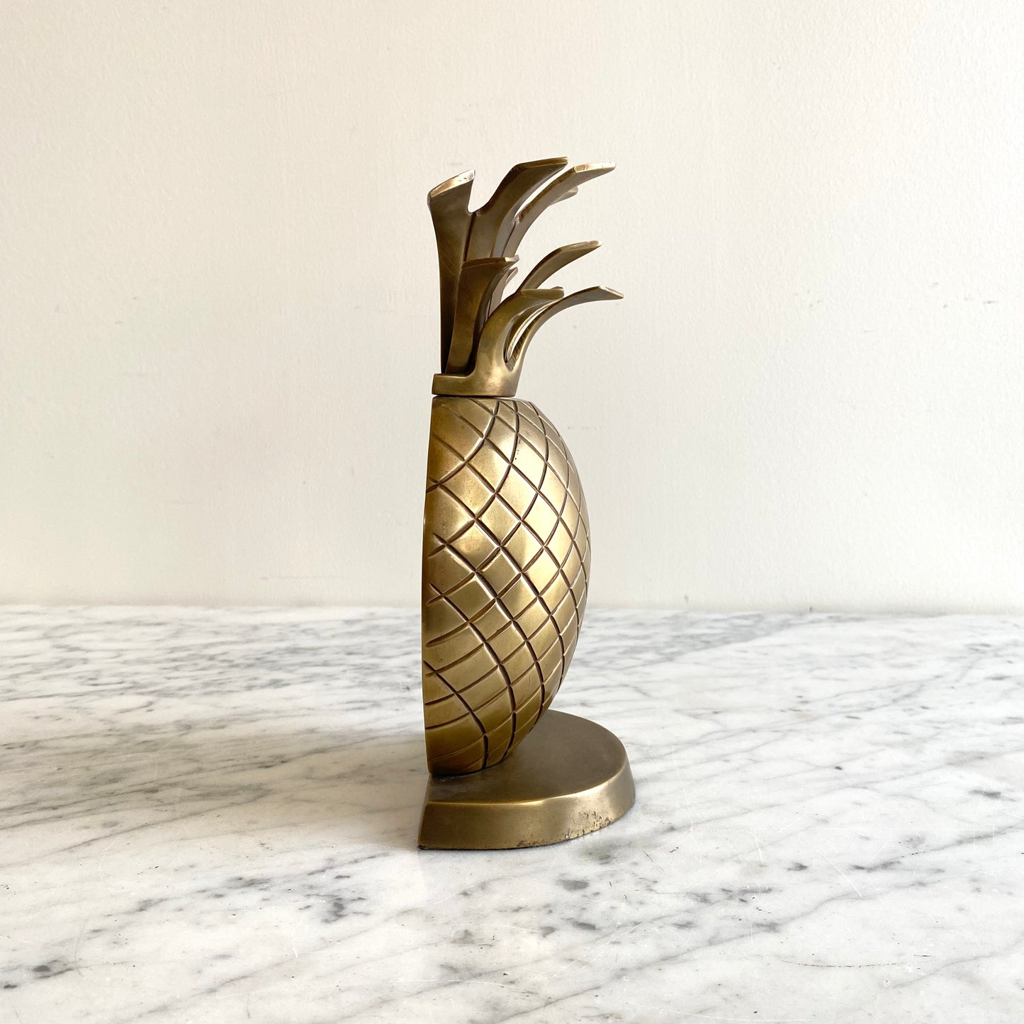 Vintage Brass Pineapple Bookend