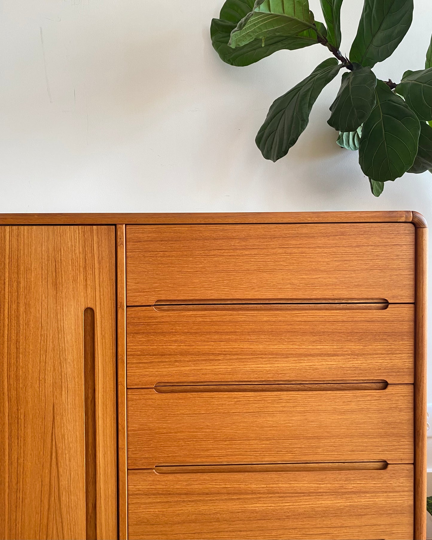 Contemporary Teak Gentleman's Chest / Dresser