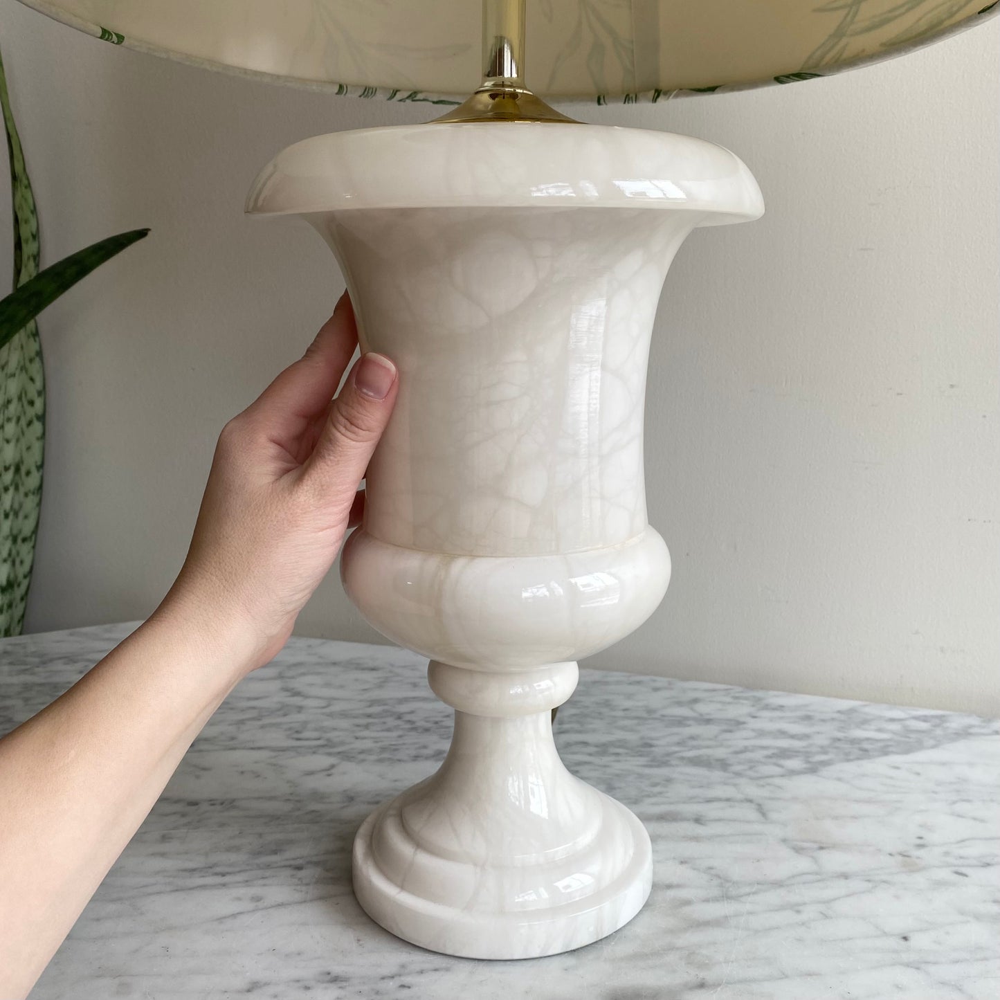 XL Vintage Onyx Marble Lamp