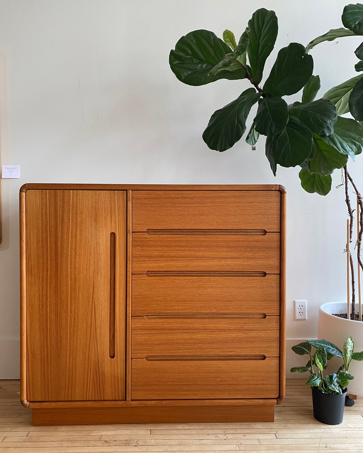Contemporary Teak Gentleman's Chest / Dresser