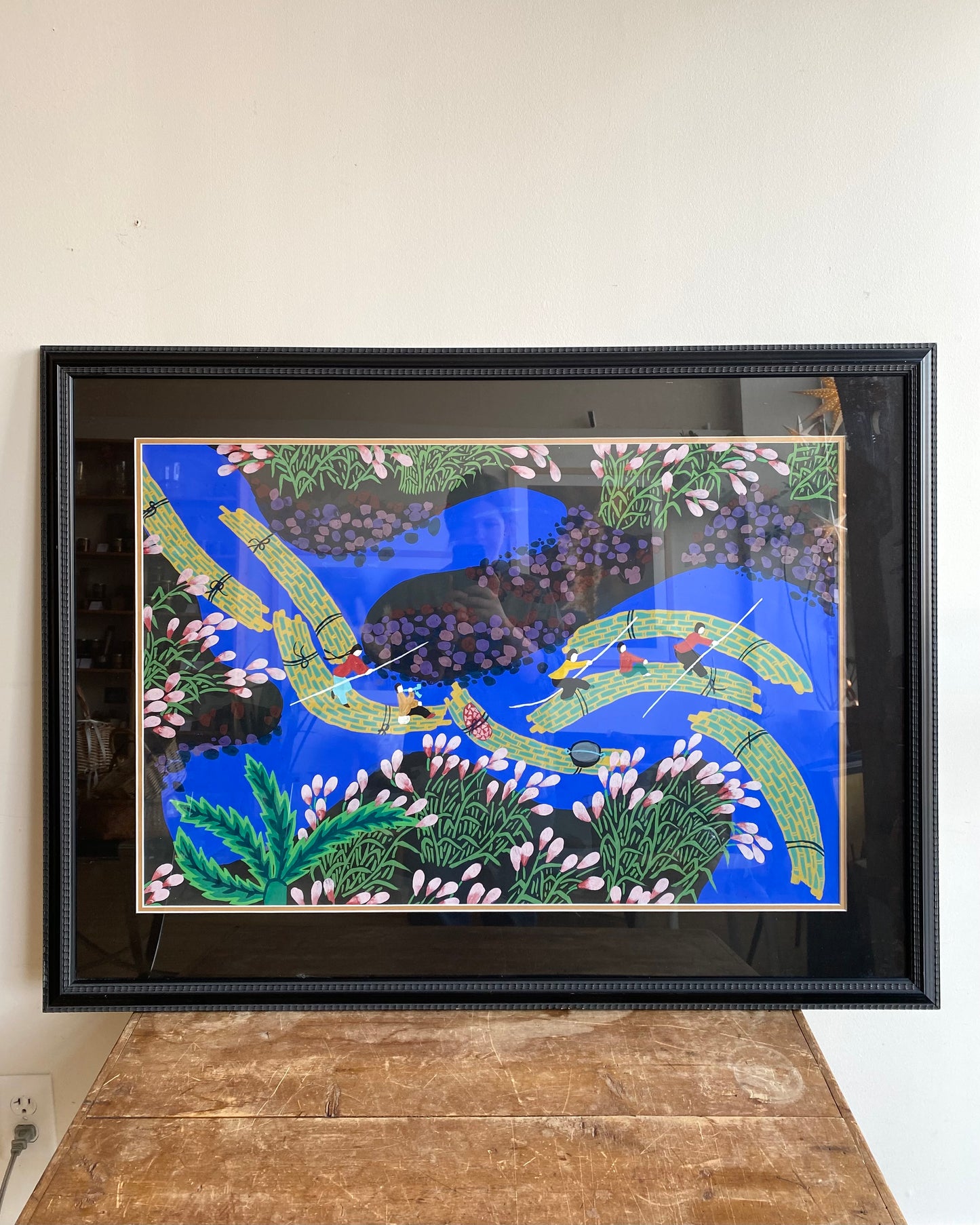 Vintage Framed Original Large Painting (41" x 31")