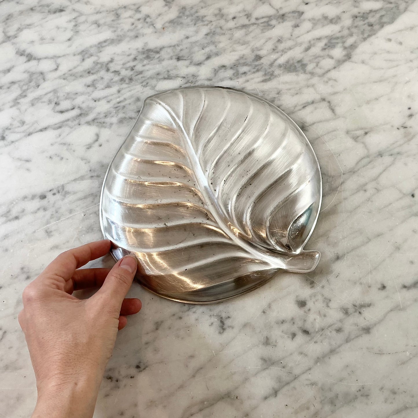 Vintage Silver Leaf Tray
