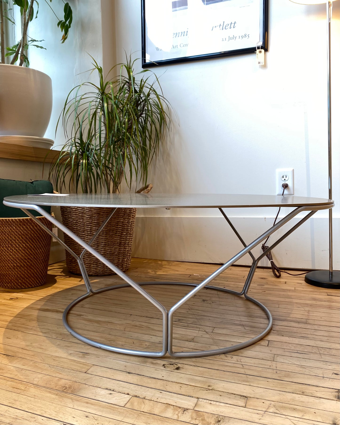 Found Aluminum + Steel Coffee Table