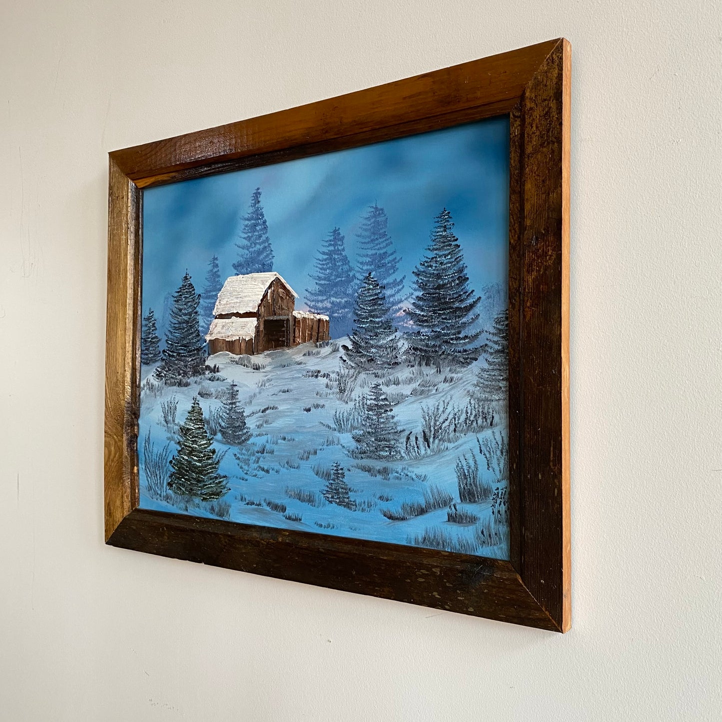 Framed Oil Painting, Winter Scene / Landscape