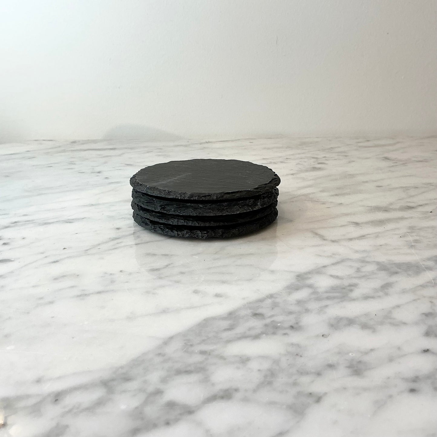 S/4 Found Slate Coasters