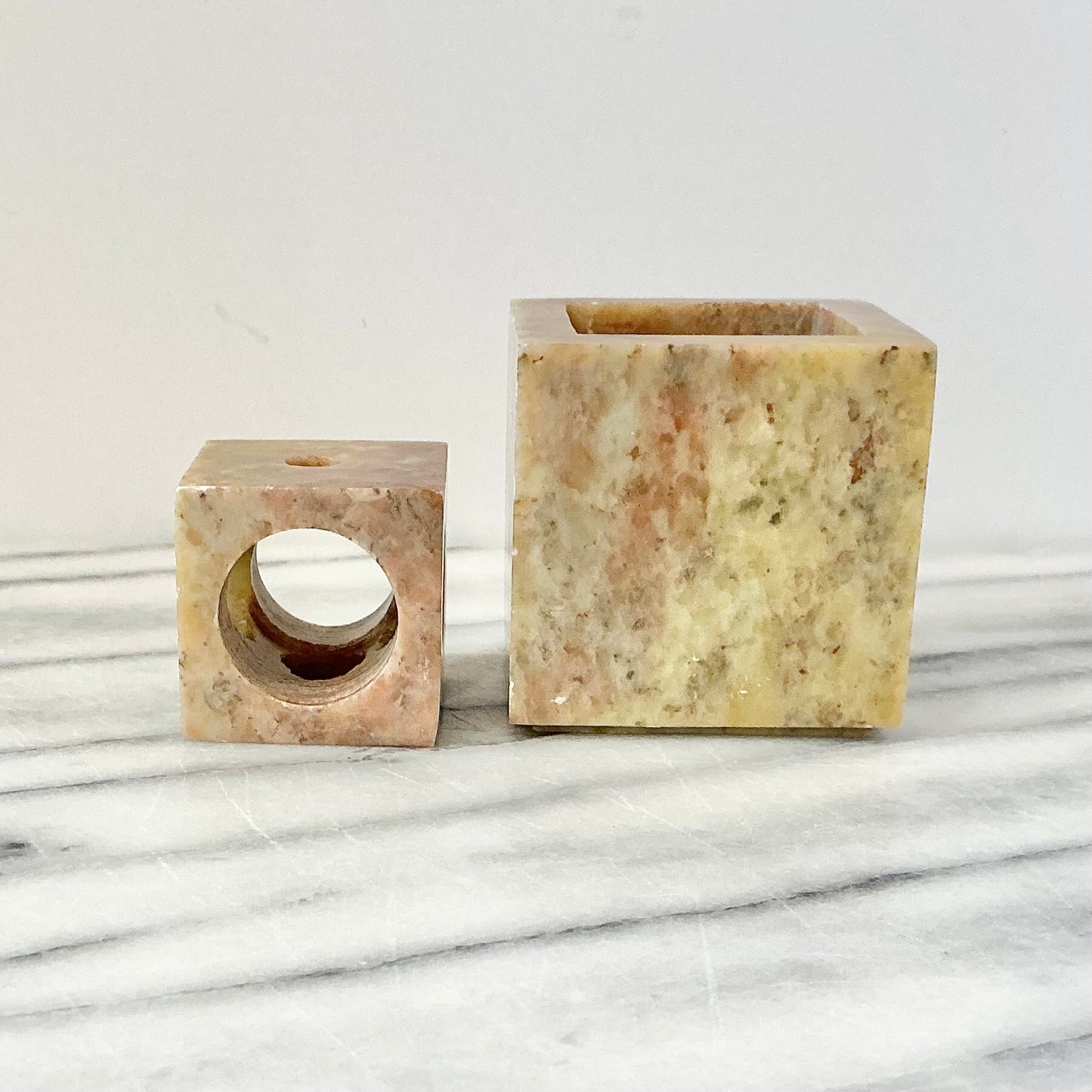 Vintage Marble Multi Sized Candle Holder