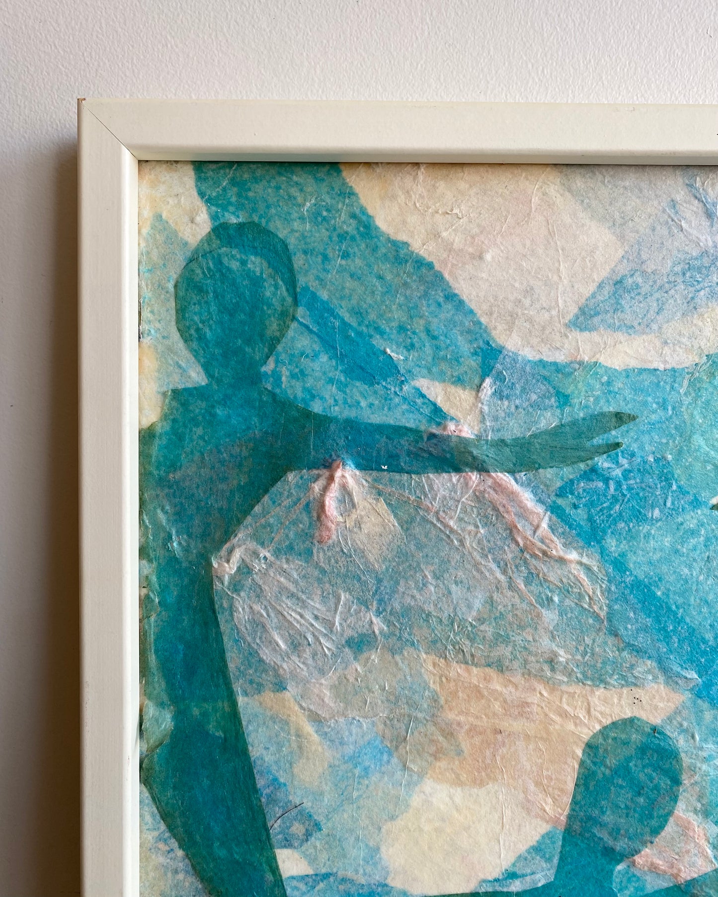 Vintage Original Collage Art by Sue Swalm (24 x 30)