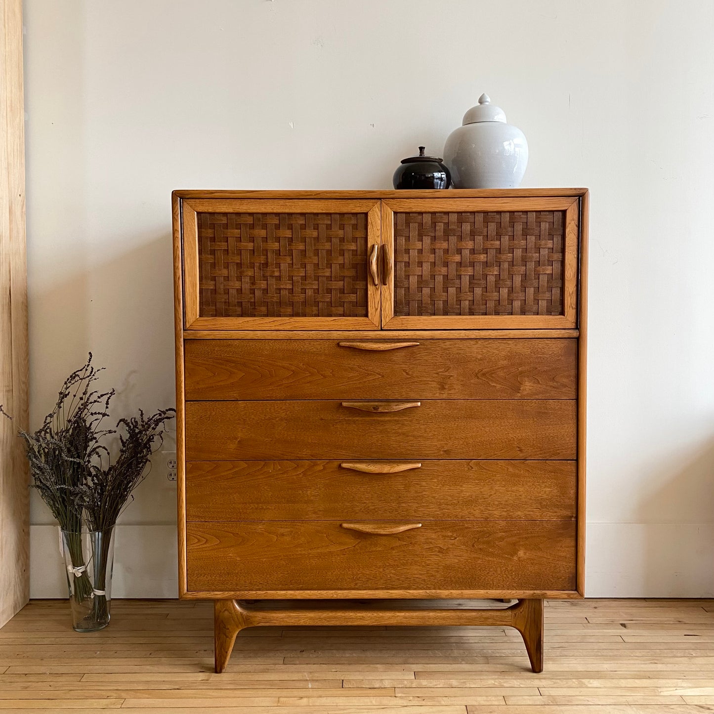 Vintage MCM Highboy Dresser by Lane, Circa 1960's