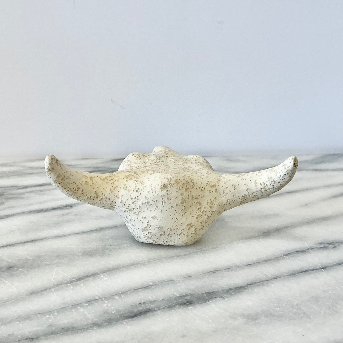 Small Ceramic Skull, 4.5"