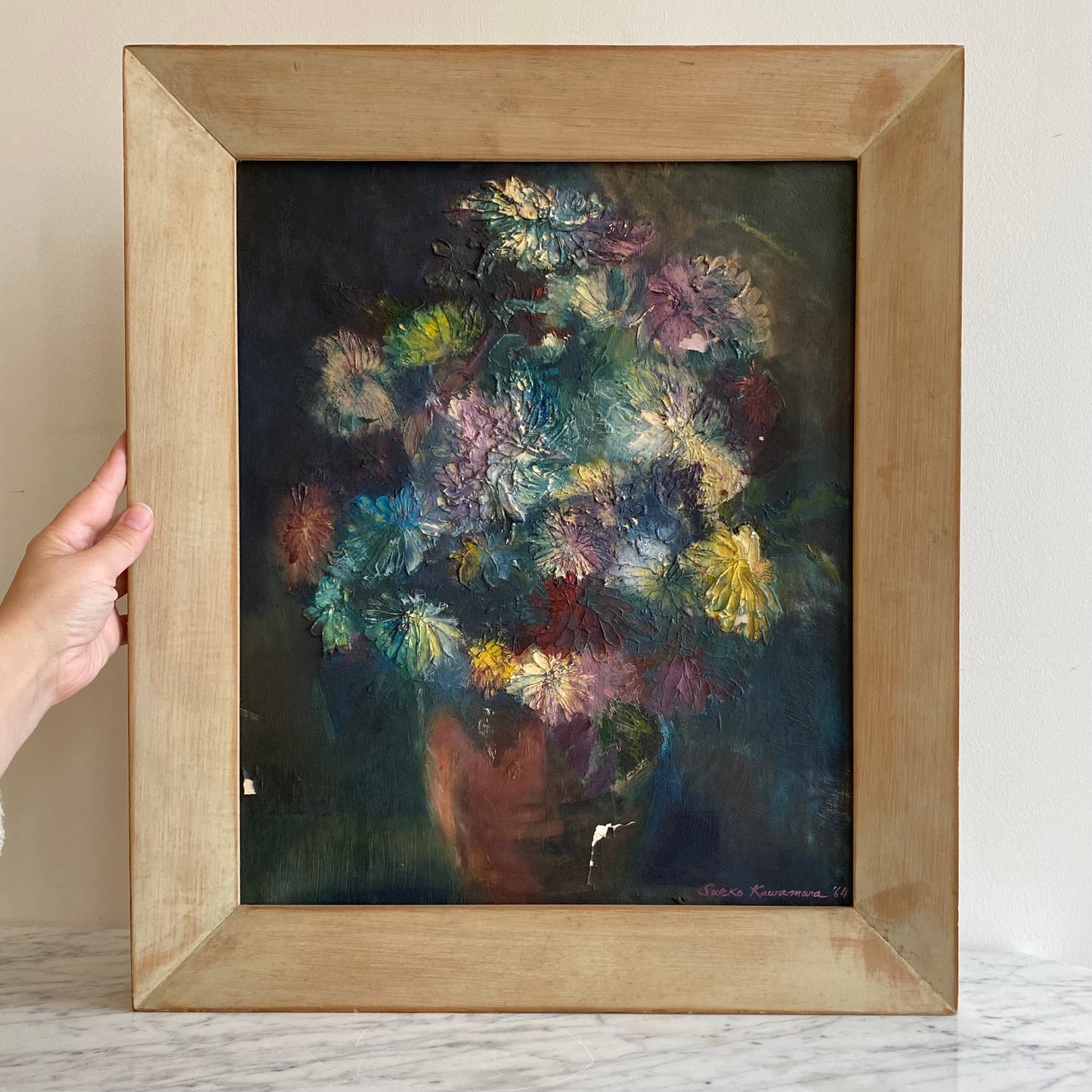 Vintage Original Still-life Painting by Sueko Kawamara