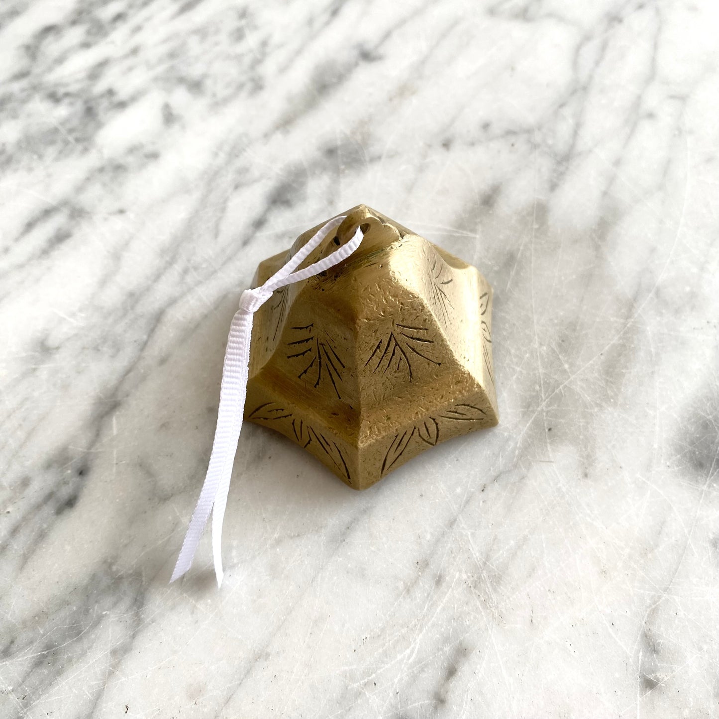 Vintage Etched Brass "Bell"