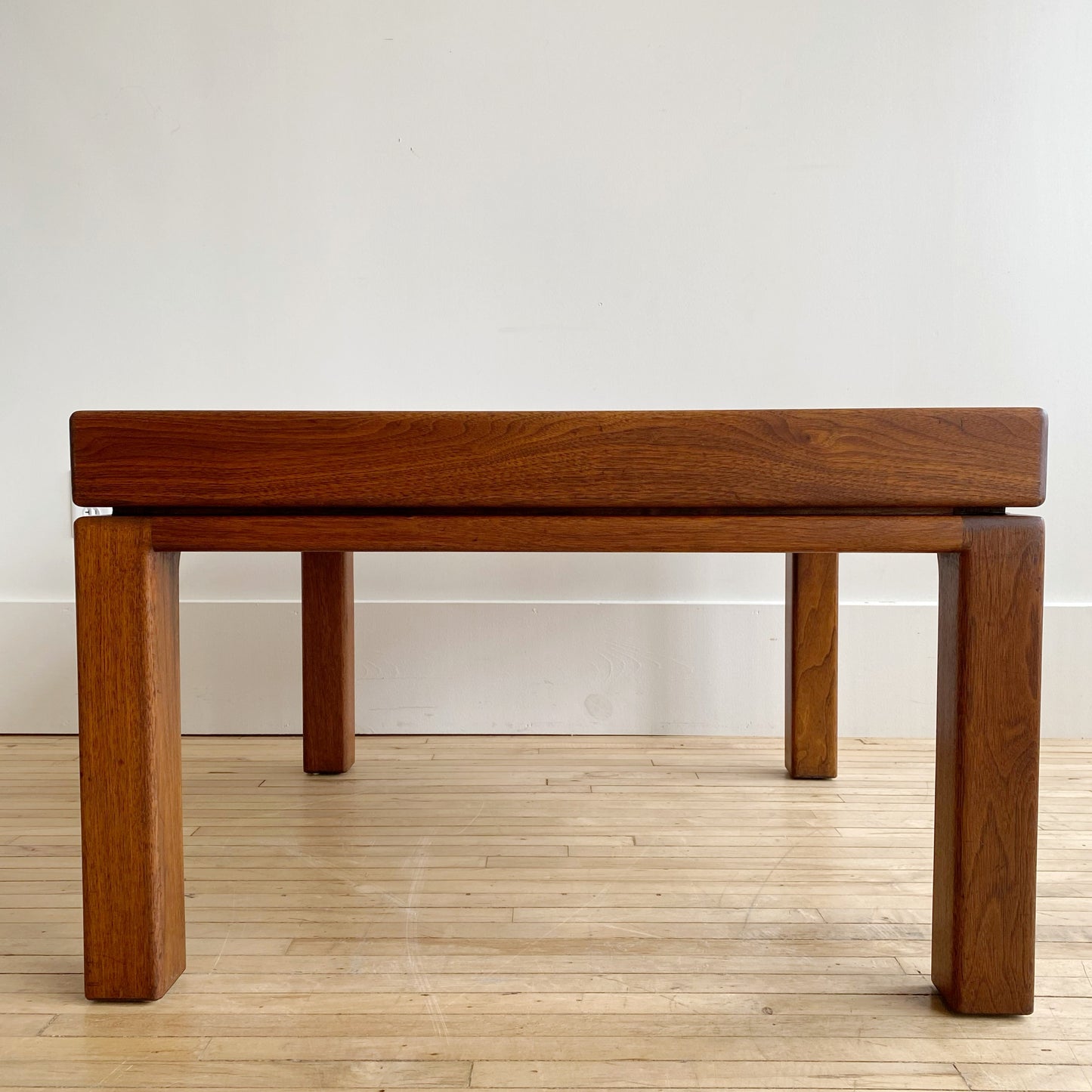 Vintage Chunky Walnut Coffee Table