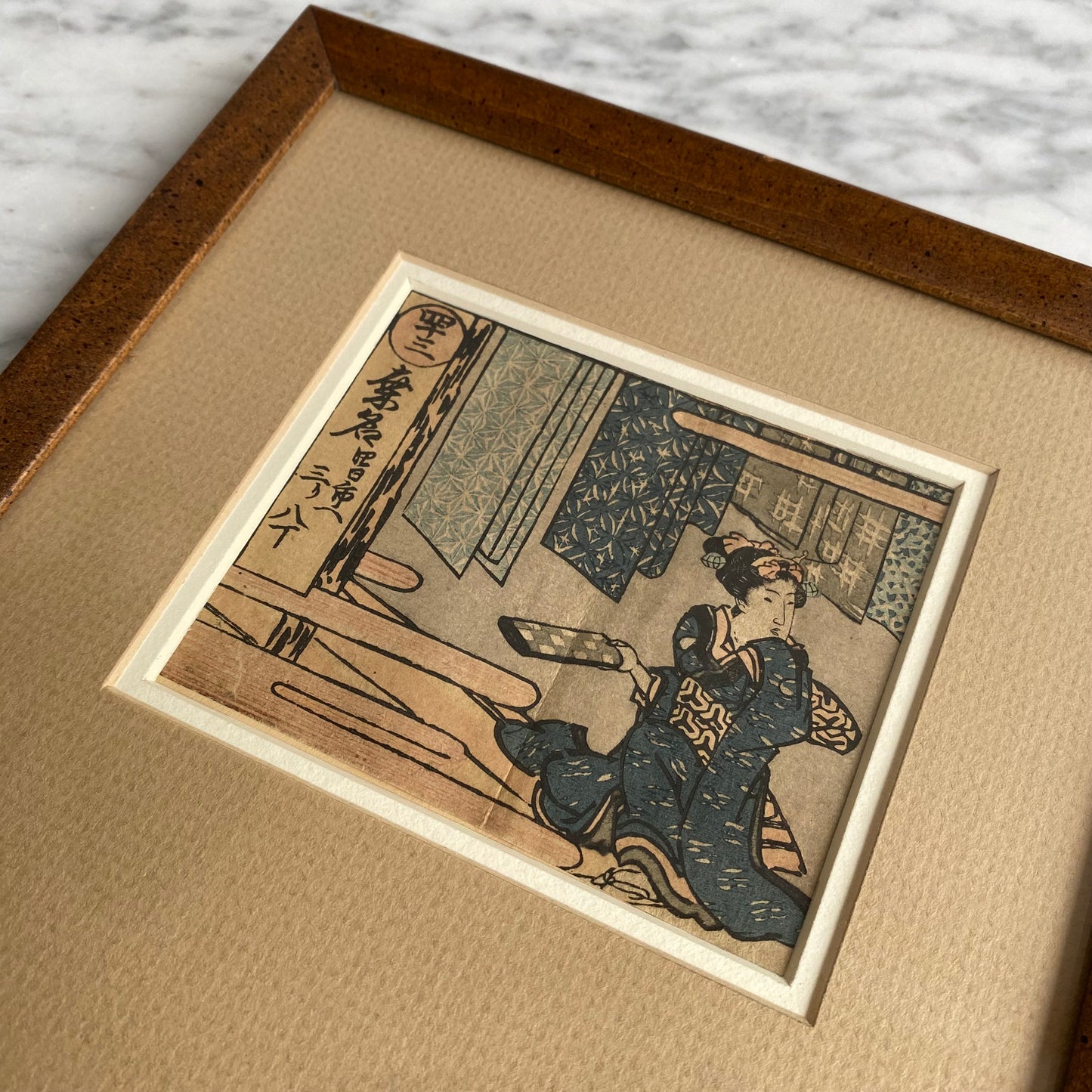 Vintage Framed Japanese Print