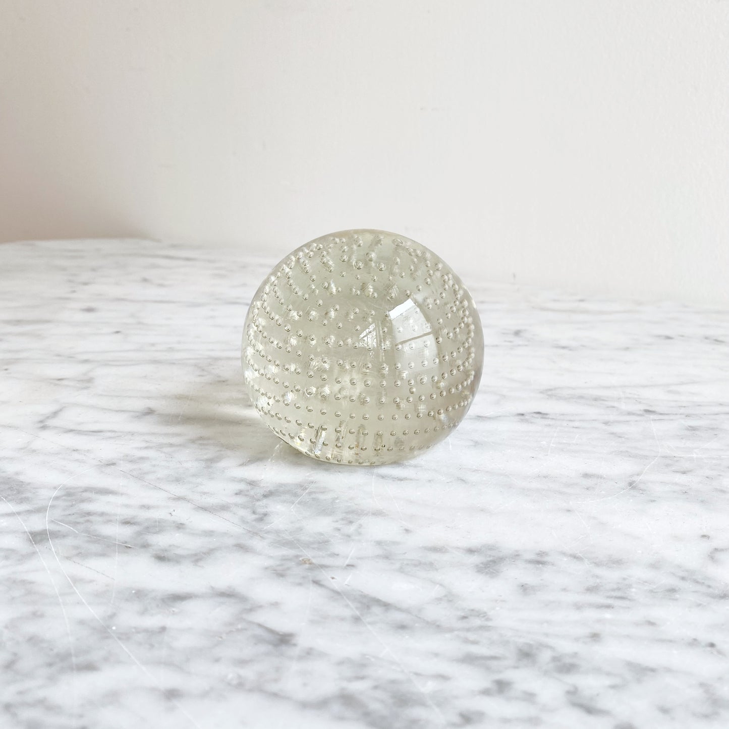 Vintage Round Bubble Paperweight